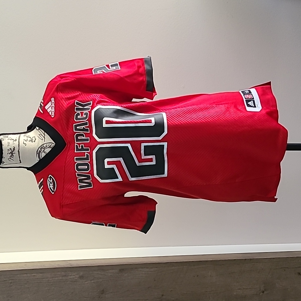 Adidas NC State Wolfpack Alternate Premier Strategy Football Jersey. Unisex